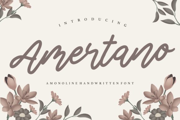 Amertano: A Handwritten Font for Creative Makers