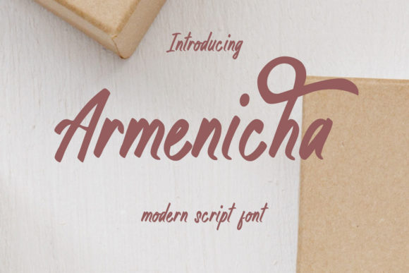 Armenicha: A Handwritten Font for Crafters and Makers