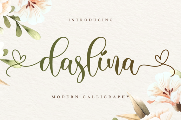 Daslina: A Handwritten Font for Modern Web Design
