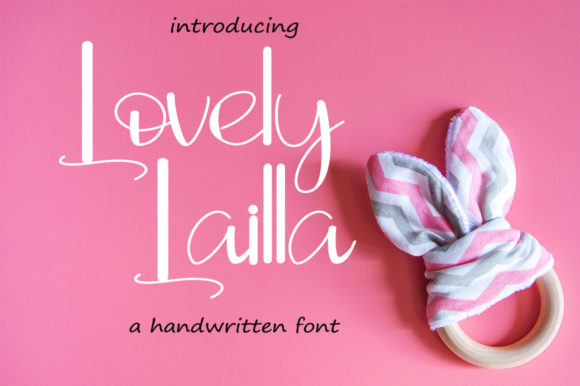 Discover the Charm of Lovely Lailla: A Handwritten Font for Crafters