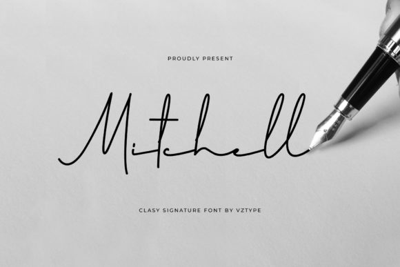 Discover the Elegance of Mitchell: A Handwritten Font for Makers