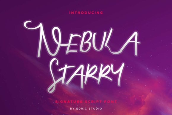 Discovering Nebula Starry: A Font for Elegant Branding