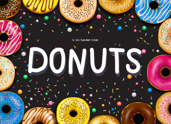 Donuts: A Sweet and Friendly Handwritten Font for Editorial Design