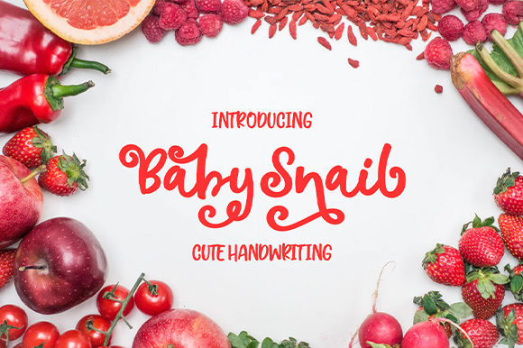 Enhance Your Brand with Baby Snail: A Charming Handwritten Font