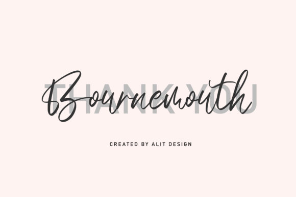 Enhance Your Brand with Bournemouth: A Premium Script Font