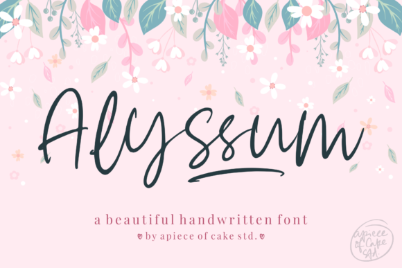 Exploring Alyssum: A Versatile Handwritten Font for Branding