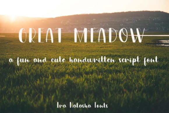 Great Meadow: A Charming Handwritten Font for Web Design