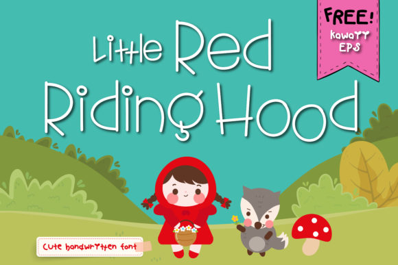 Little Red Riding Hood: A Quirky Handwritten Font for Creative Projects