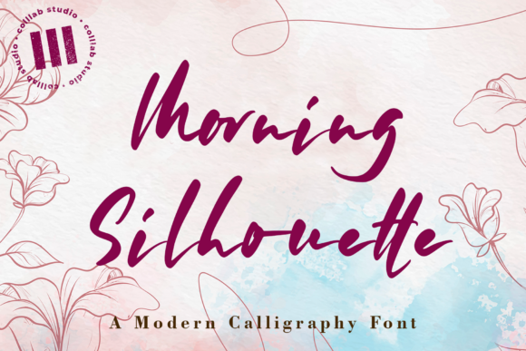 Morning Silhouette: A Charming Handwritten Font for Crafters