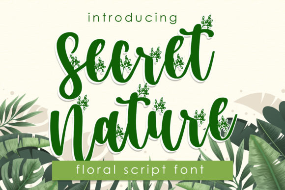 Secret Nature: A Handwritten Font for Engaging Campaigns