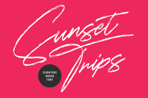 Sunset Trips: A Timeless Handwritten Font for Editorial Design