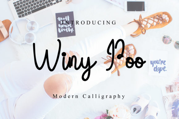 Winy Poo: A Handwritten Font for Crafters and Creators